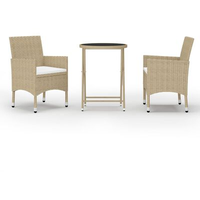 VidaXL Bistroset 3-tlg. beige