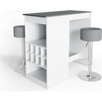Vicco Bartisch Ross, Weiß Bartresen Stehtisch Tresentisch Bistrotisch Tisch