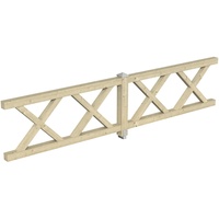 SKANHOLZ Skan Holz Brüstung Andreaskreuz 400 x 84 cm