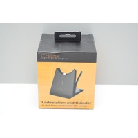 Callstel 2in1-Ladestation und Ständer für Profi-Stereo-Headset OHS-280, schwarz