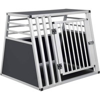 EUGAD Hundebox Transportbox Hundetransportbox Alu Reisebox Gitterbox Box L