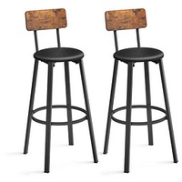 VASAGLE 2 VASAGLE Barhocker LBC069B81V1 braun Kunstleder