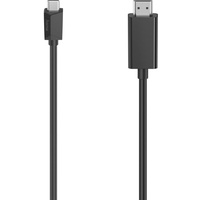 Hama USB-C® Adapterkabel USB-C® Stecker, HDMI-A Stecker Schwarz