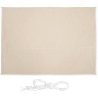 Relaxdays Sonnensegel rechteckig beige 2,5 x 3,5 m