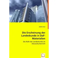 Vdm Verlag Dr. Müller Die Erscheinung der Landeskunde in