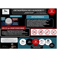 Lebon Hundebett Noah Plus 120 x 90 cm grau