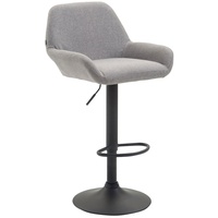 CLP Barhocker Braga Stoff grau schwarz