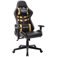 VidaXL Gaming-Stuhl Schwarz und Golden Kunstleder