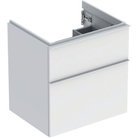 Geberit iCon Waschtischunterschrank, 2 Schubladen, weiß matt