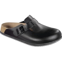 Birkenstock Boston Super Grip Naturleder schwarz schmal 41