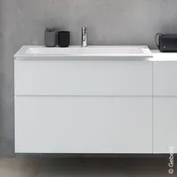 Geberit iCon Waschtischunterschrank, 2 Schubladen, weiß/lackiert hochglänzend,