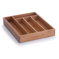 Zeller Besteckkasten braun