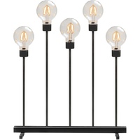 Konstsmide 3963-710TR LED SCHWARZ DIMMER Metallleuchter, Schwarz, Bernstein