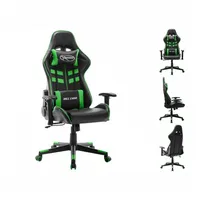VidaXL Gaming-Stuhl Schwarz und Grün Kunstleder