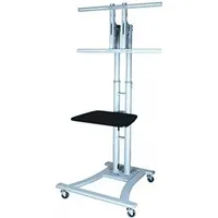 Value LCD/TV-Rollständer (Universal, 60", 50 kg), TV Ständer, Silber