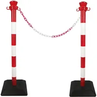 VISO Kettenabsperrsystem 2 m Rot/Weiß