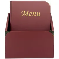 SecurIT® Securit MC-BOX-BRA4-WR Speisekartenumschläge in einer Box, Basic-Reihe, A4,