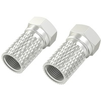 Hama F-Stecker, 7,0 mm, schraubbar, 4 Stück