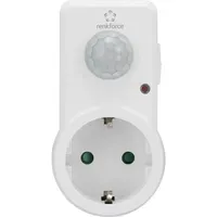 Renkforce 1588385 Zwischenstecker PIR-Bewegungsmelder 120° Weiß IP20