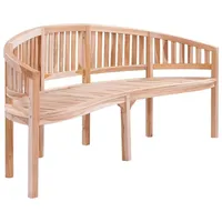 VidaXL Bananenbank 200 cm Massivholz Teak