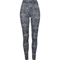 URBAN CLASSICS Damen TB3786-Ladies AOP Leggings Black/White, M