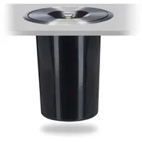 Relaxdays Einbaumülleimer 29,5 l Schwarz