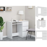 VidaXL Schreibtisch Weiß 90x45x76 cm Holzwerkstoff