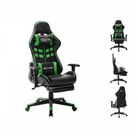 VidaXL Gaming-Stuhl mit Fußstütze Schwarz und Grün Kunstleder Modell