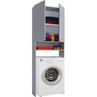 VCM Lona Waschmaschinenschrank 64,0 x 27,0 x 182,0 cm