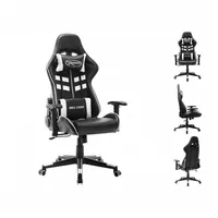 VidaXL Gaming Chair Schwarz und Weiß Kunstleder (20507)