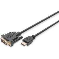 Digitus HDMI-Adapterkabel HDMI zu DVI St/St, 2,0m Full HD,