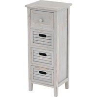 MCW Kommode H18, Schubladenschrank Schrank, 4 Schubladen, 74x30x25cm Shabby-Look