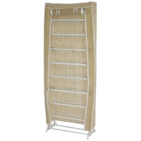 MCW Schuhschrank T349 Faltschrank, Stoff 140x52x18cm creme