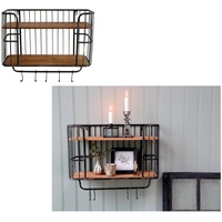 Chic Antique Altes Regal Garderobe mit Haken 52 x