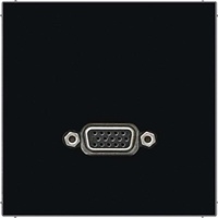 Jung MALS1102SW Multimedia-Anschlusssystem VGA, schwarz