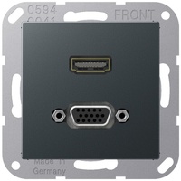 Jung MAA1173ANM Multimedia-Anschlusssystem HDMI / VGA, Serie A 1173