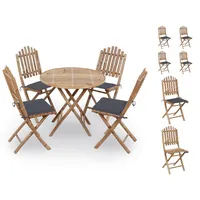 VidaXL Garten-Essgruppe 5-tlg. Grau