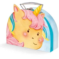 Trötsch Verlag Trötsch Koffer mit Formdeckel Einhorn: medium