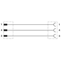 Phoenix Contact 1694033 Sensor-/Aktor-Steckverbinder, konfektioniert M12 Stecker, gerade, Buchse,