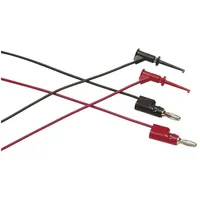 Fluke TL960 Messleitungs-Set Abgreifklemmen Bananenstecker 4 mm] 0.90m Rot,