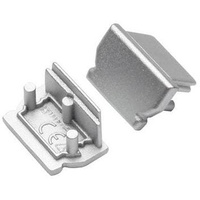 Brumberg Endkappen-Set für LED-Anbauprofil 53601, silber