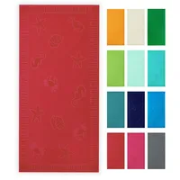 ZOLLNER Strandtuch 100 x 200 cm rot