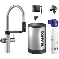 Blanco Evol-S Pro Hot & Filter Set edelstahl gebürstet