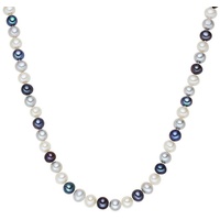 VALERO PEARLS Perlen-Kette Sterling Silber Süßwasser-Zuchtperle in 40 cm