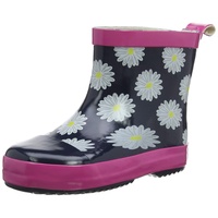 Playshoes Jungen Mädchen Gummistiefel Halbschaft Regenstiefel, Margeriten, 19 EU