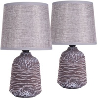 Brubaker 2er Set Tisch- oder Nachttischlampen 27,5 cm -