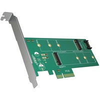 IcyBox ICY IB-PCI209 PCI-Karte unterstuetzt 2x M.2 SSD zu