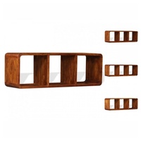 VidaXL TV-Schrank Massivholz mit Honigfarbenem Finish 120x30x40 cm