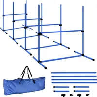 PawHut Agility Hürdenset 95x65x95 cm Blau