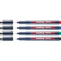 Edding 1800 profipen 0.1 Fineliner schwarz 0,25 mm, 1